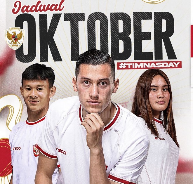 Jadwal Lengkap Pertandingan Timnas Indonesia: Tim Senior, U-17, dan Putri Siap Beraksi!