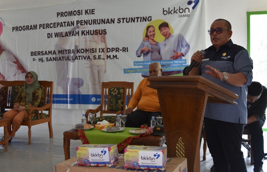 Terus Lakukan Promosi KIE Penurunan Angka Stunting, BKKBN Provinsi Jambi Sambangi Unit 5 Tegal Arum