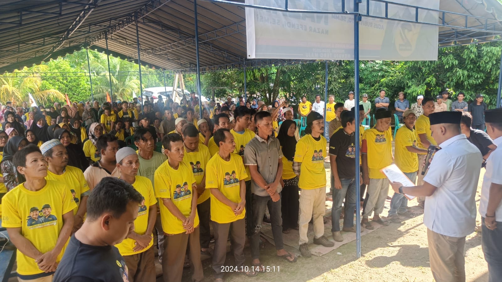 Muaro Tabir Menyala, Masyarakat Tambun Arang Membludak Teriakkan ‘Agus-Nazar’