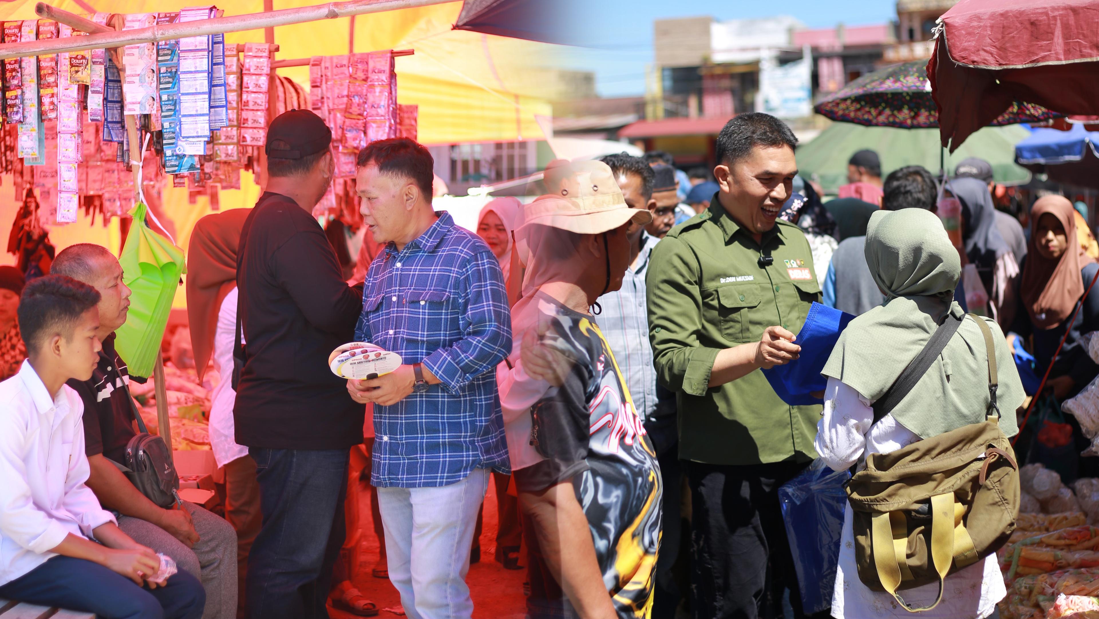 Deras Temui Pedagang di Pasar Tradisional Jujun Tampung Aspirasi Masyarakat 