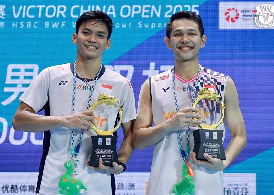 Fajar-Fikri Persembahkan Satu-satunya Gelar untuk Indonesia di China Open 2025