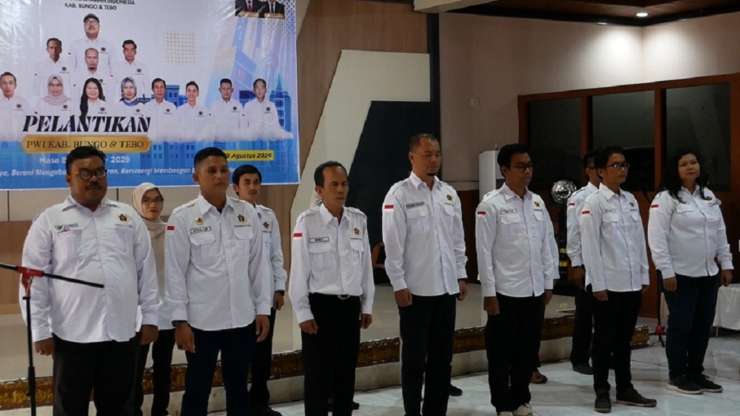  PWI Bungo dan Tebo Masa Bakti 2026-2029 Resmi Dilantik