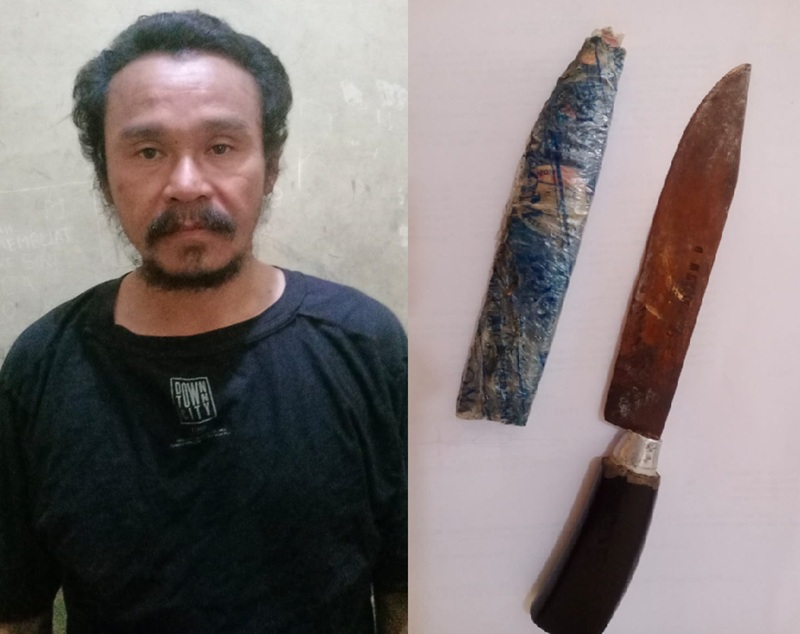 Nekat! Warga Tebo Ini Ditangkap Polsek Kota Baru Gegara Keluyuran di Kota Jambi Sambil Bawa Pisau 
