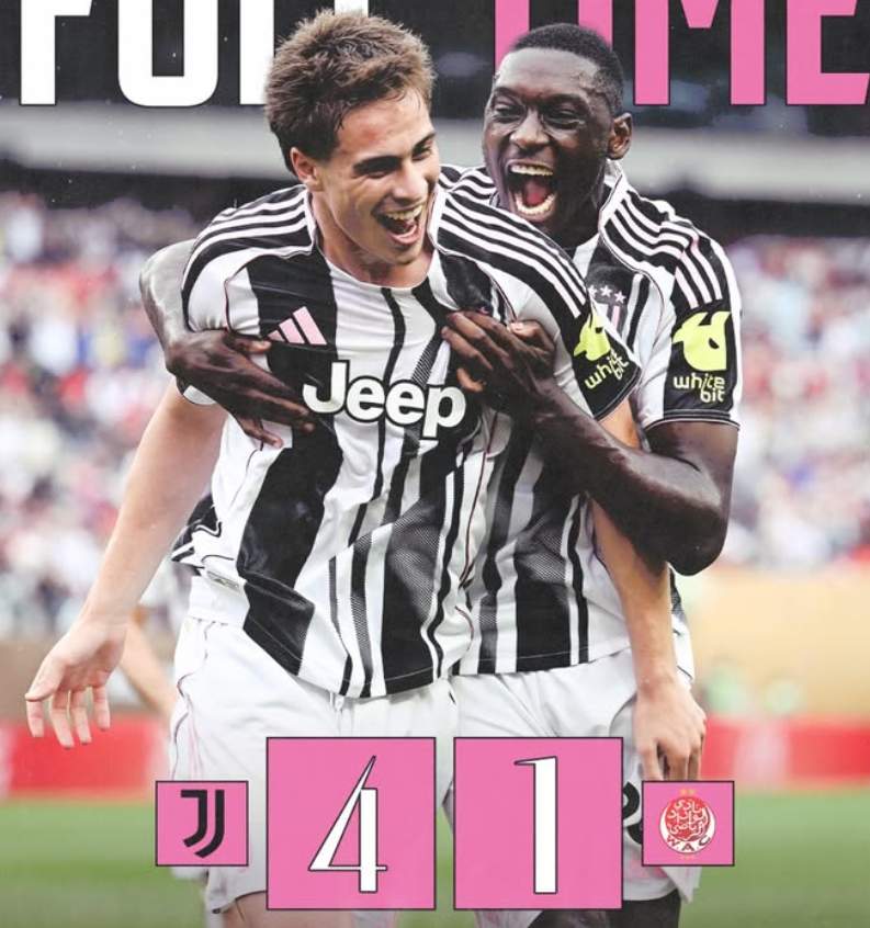 Juventus Libas Wydad AC 4-1, Amankan Tiket 16 Besar Piala Dunia Antarklub FIFA 2025