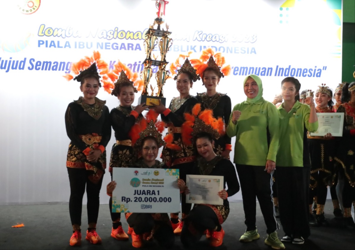 Selamat! Tim Senam Kreasi Asal Karangasem Bali Juara LNSK 2023