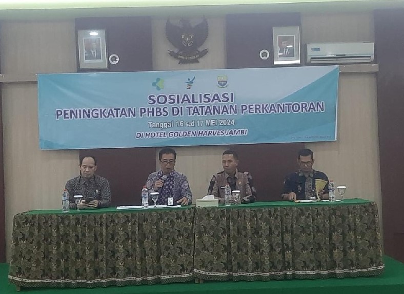 Dinkes Provinsi Jambi Gelar Sosialisasi Peningkatan PHBS di Tatanan Perkantoran