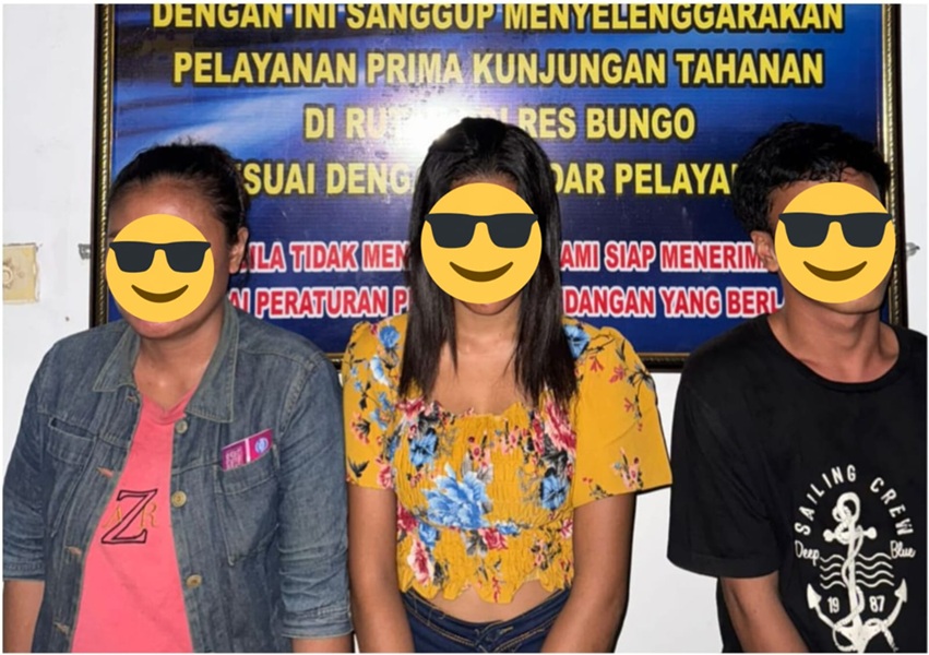 Gagal Pesta Sabu! Dua Wanita dan 1 Pria Diamankan Polsek Pelepat Ilir
