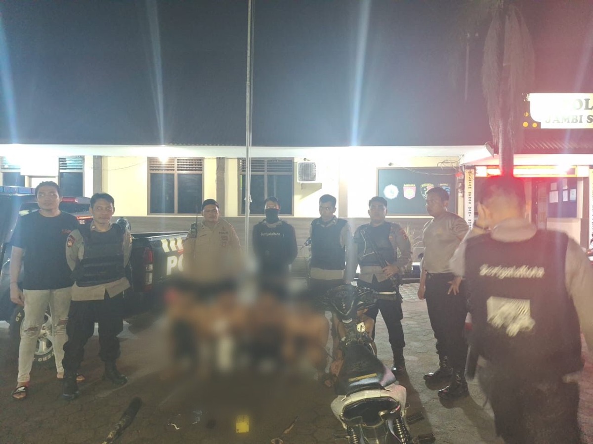 Tim Patroli Serigala Kota Jambi Amankan Berandalan Bermotor yang Rampas Motor Warga Kelurahan Eka Jaya