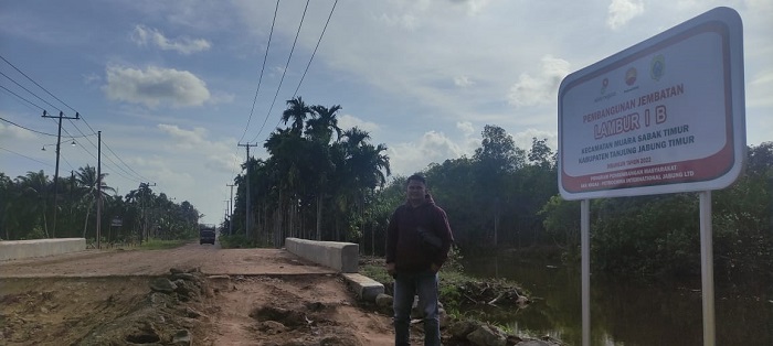 2 Jembatan yang Dibangun SKK Migas-PetroChina di Desa Lambur I, Memperlancar Transportasi