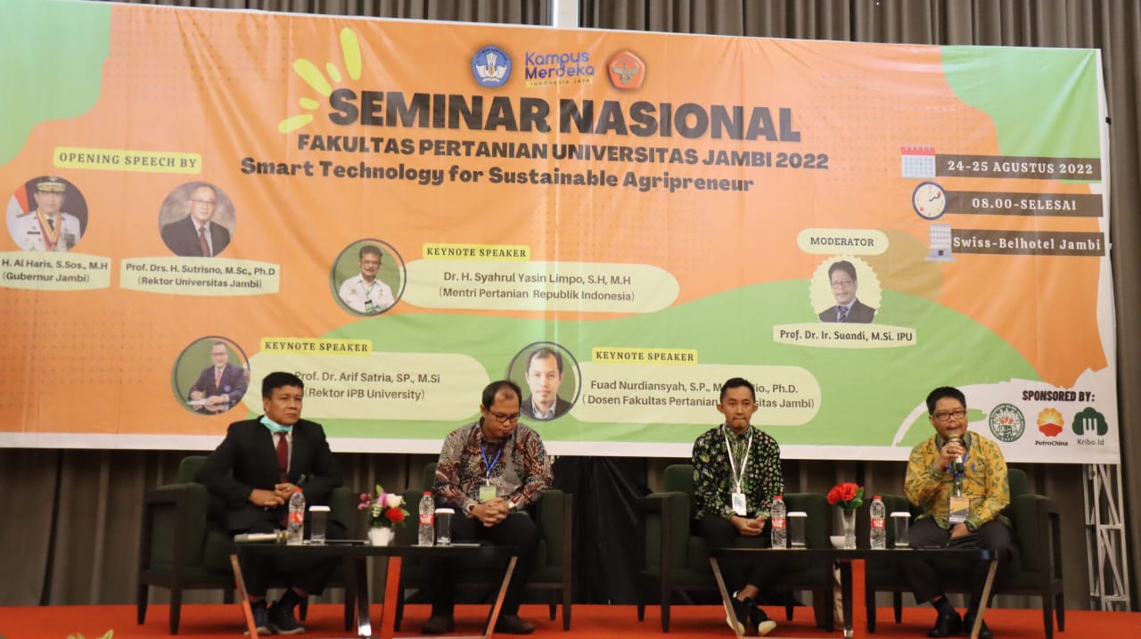 Faperta UNJA Gelar Seminar Nasional 'Smart Technology For Sustainable Agripreneur'