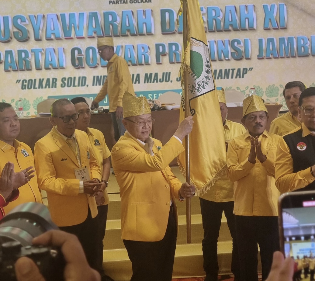 Aklamasi! Cek Endra Jadi Ketua Golkar Jambi Periode 2025- 2030