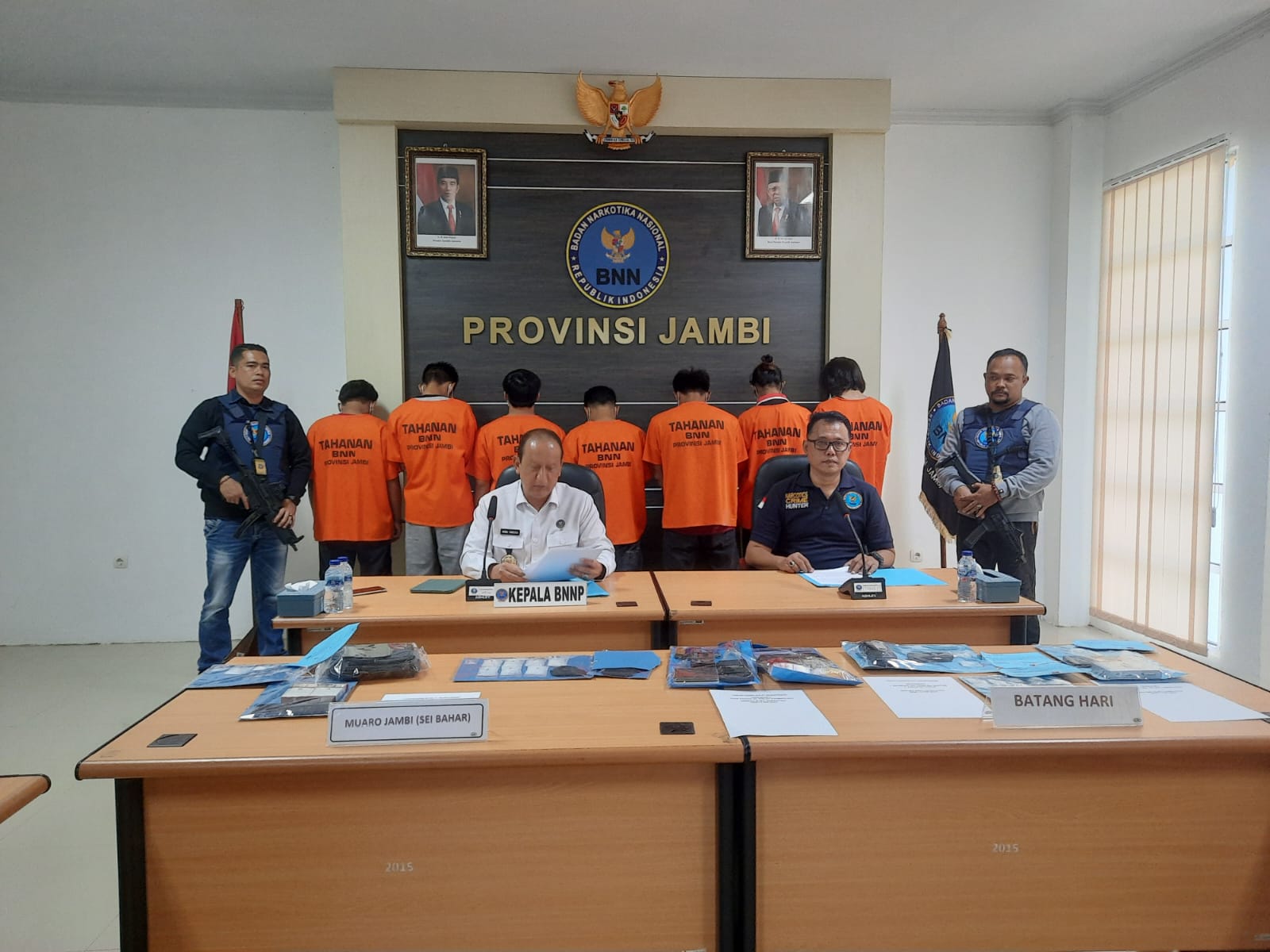 BNN Provinsi Jambi Amankan 50 Tersangka Pengedar Narkoba, Segini Barang Bukti yang Diamankan 