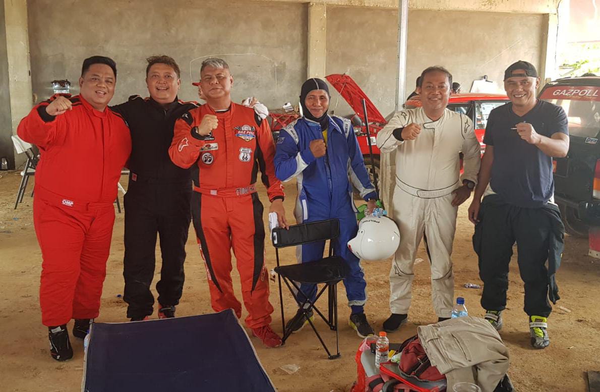 Ketua IMI Jambi Guntur dan Andy Juara Grup Kelas Gazpoll Racing Kejurnas Sprint Rally Putaran 4
