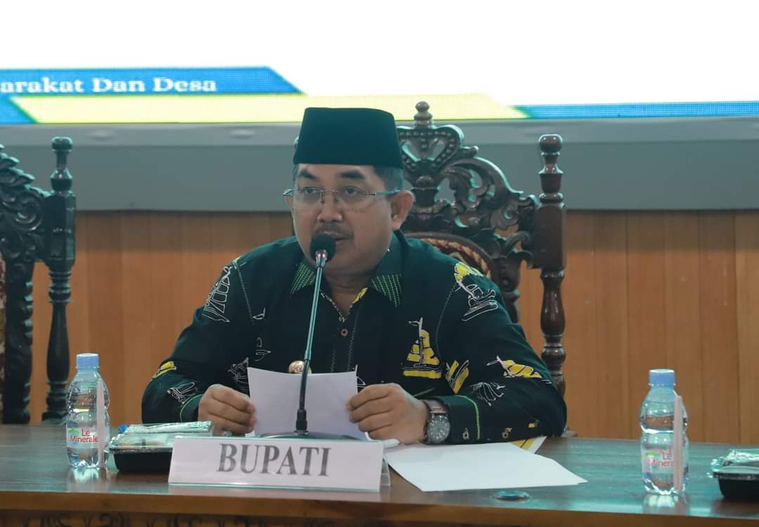 Bupati Tanjabbar Buka Rakor Pelaksanaan Pilkades dan Pilkada Serentak Tahun 2024