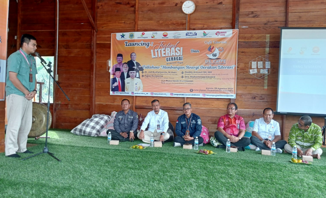 Di Geragai Tanjab Timur, SKK Migas PetroChina Gelar Launching Cafe Literasi dan Festival Literasi 