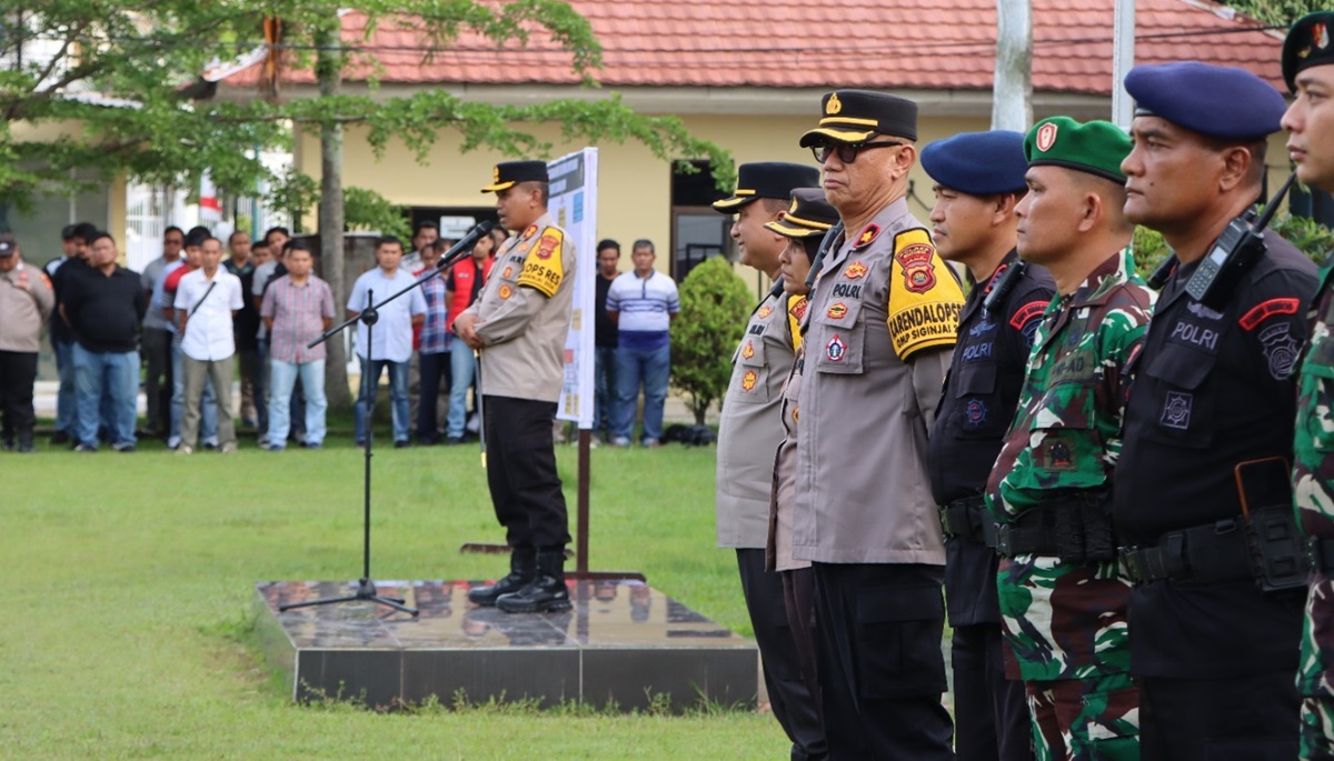 Polres Bungo Siapkan 600 Personel Gabungan untuk Amankan Rapat Pleno Tingkat Kabupaten 