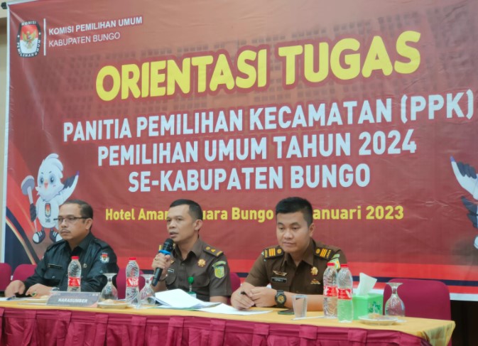 Kejaksaan Bungo Lakukan Orientasi Tugas Panitia Pemilihan Kecamatan (PPK) se Kabupaten Bungo