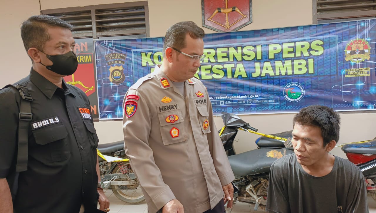 Rasain! Tim Macan Polsek Jambi Selatan Tembak Pelaku Penggelapan Sepeda Motor di Jambi