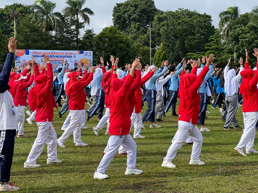 5.000 Warga Jambi Senam Melayu Nusantara Sambut HUT Jambi ke 69, KORMI Pecahkan Rekor MURI 