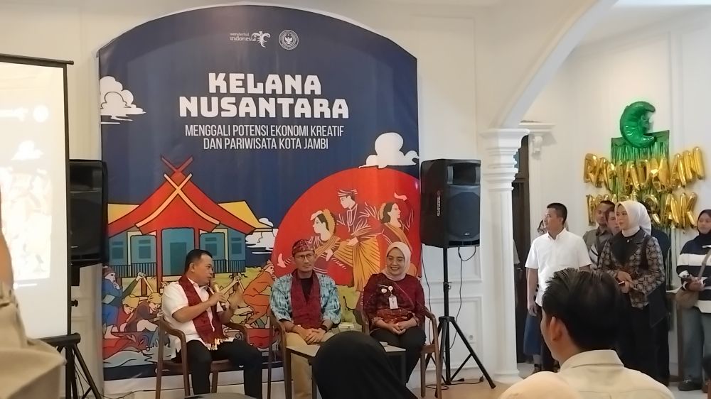 Pj Wali Kota Jambi Hadiri Kegiatan Kelana Nusantara Menteri Pariwisata RI Sandiaga Uno 