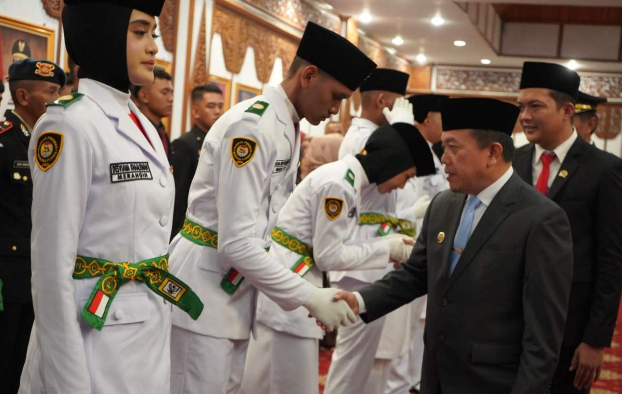 Gubernur Al Haris Kukuhkan 54 Anggota Paskibraka Jambi 2025 untuk HUT RI ke-80