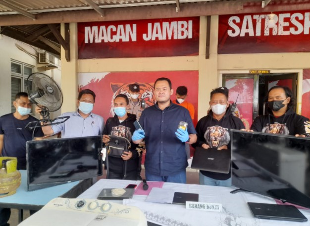 Beraksi di 13 TKP, Spesialis Bobol Rumah Ditangkap Tim Macan Satreskrim Polresta Jambi
