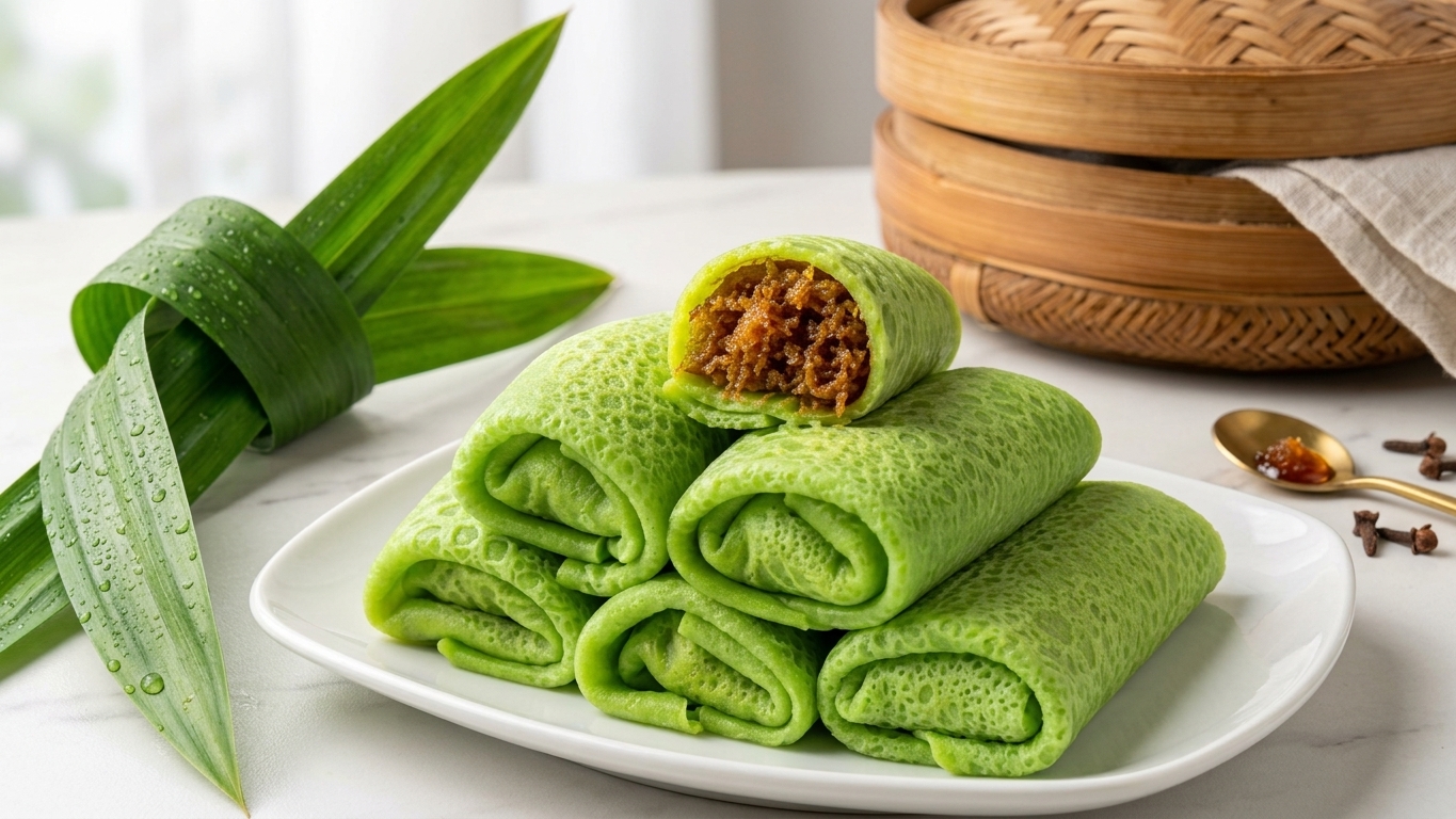 Resep Dadar Gulung Isi Unti Kelapa Manis Gurih khas Tradisional