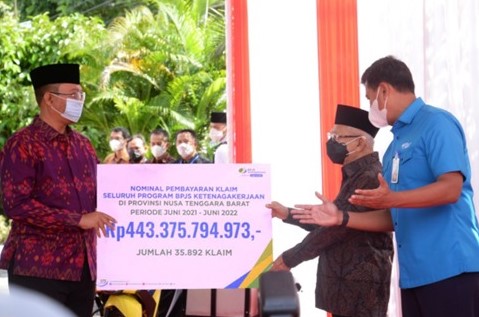 BPJS Ketenagakerjaan Telah Bayarkan Rp443 Miliar Manfaat Program Selama Setahun di Provinsi NTB