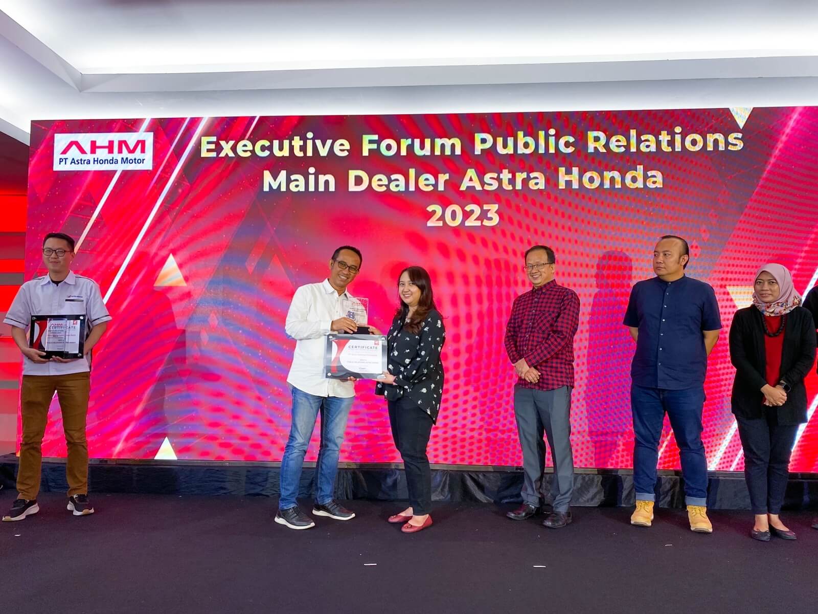 Honda Sinsen Sabet Penghargaan Best Public Relations Astra Honda