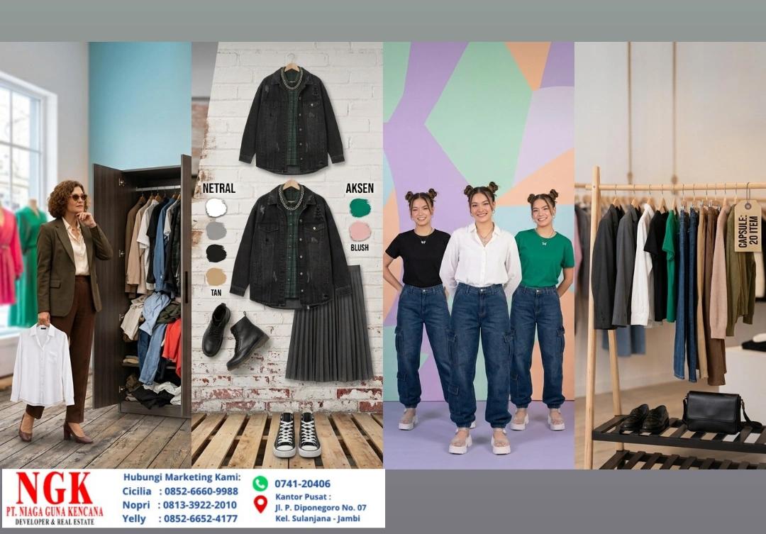 Lemari Penuh tetapi Bingung Mau Pakai Apa? Coba Konsep Capsule Wardrobe