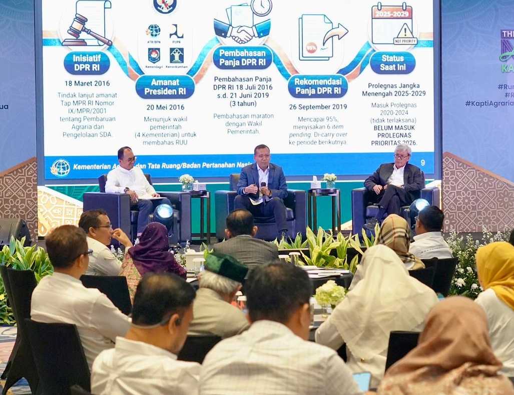 Kementerian ATR/BPN Libatkan KAPTI-AGRARIA dalam Penguatan Substansi RUU Administrasi Pertanahan