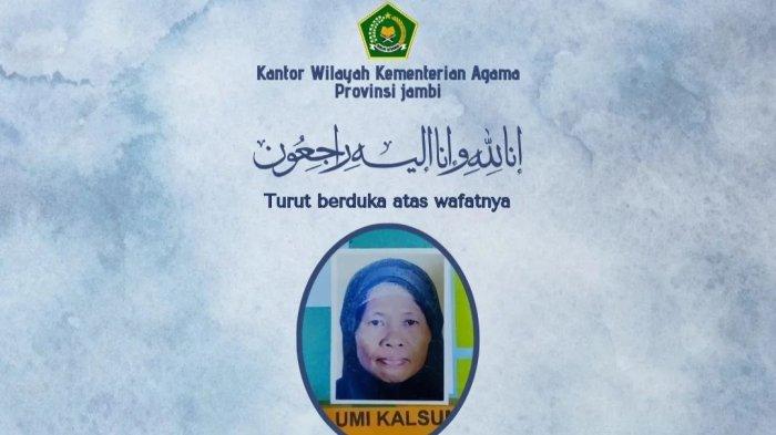 BREAKING NEWS: 1 Orang Jamaah Haji Asal Kabupaten Tebo Meninggal Dunia