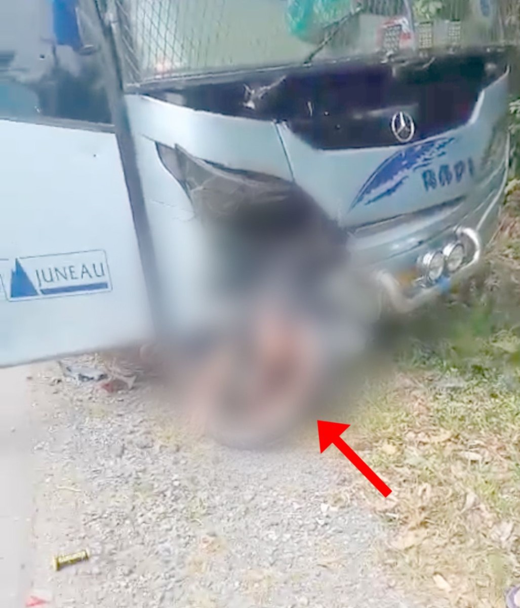 Kecelakaan Tragis di Muaro Jambi, Pengendara Motor Tewas Nyangkut di Bagian Depan Bus PT Rapi  