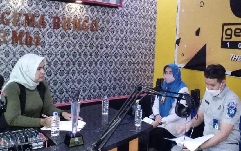 Jasa Raharja Muara Bungo Bersama Radio Gema Bungo, Infokan Hak Santunan Korban Kecelakaan Lalu Lintas