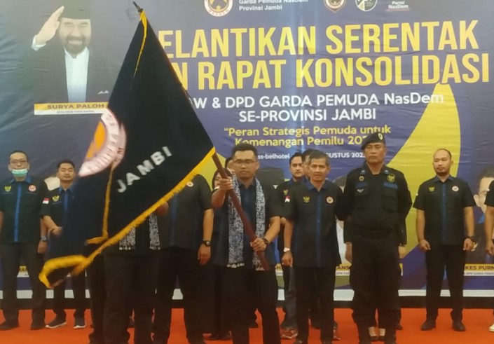Teng, Alkes Purnama Putra Resmi Pimpin Garda Pemuda NasDem Provinsi Jambi