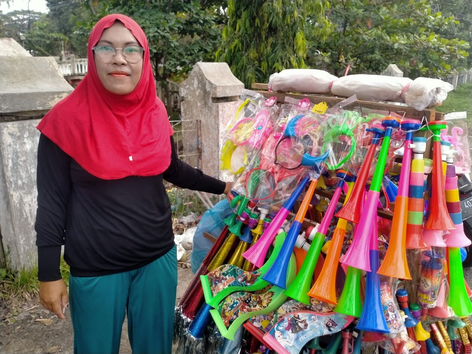 Jelang Pergantian Tahun, Penjualan Terompet di Bungo Masih sepi