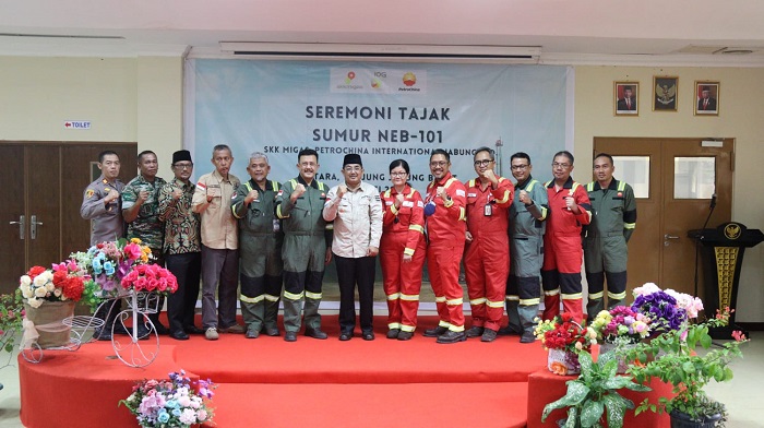 Bupati Tanjab Barat Apresiasi Kegiatan Seremoni PetroChina Tajak Pemboran Sumur NEB-101