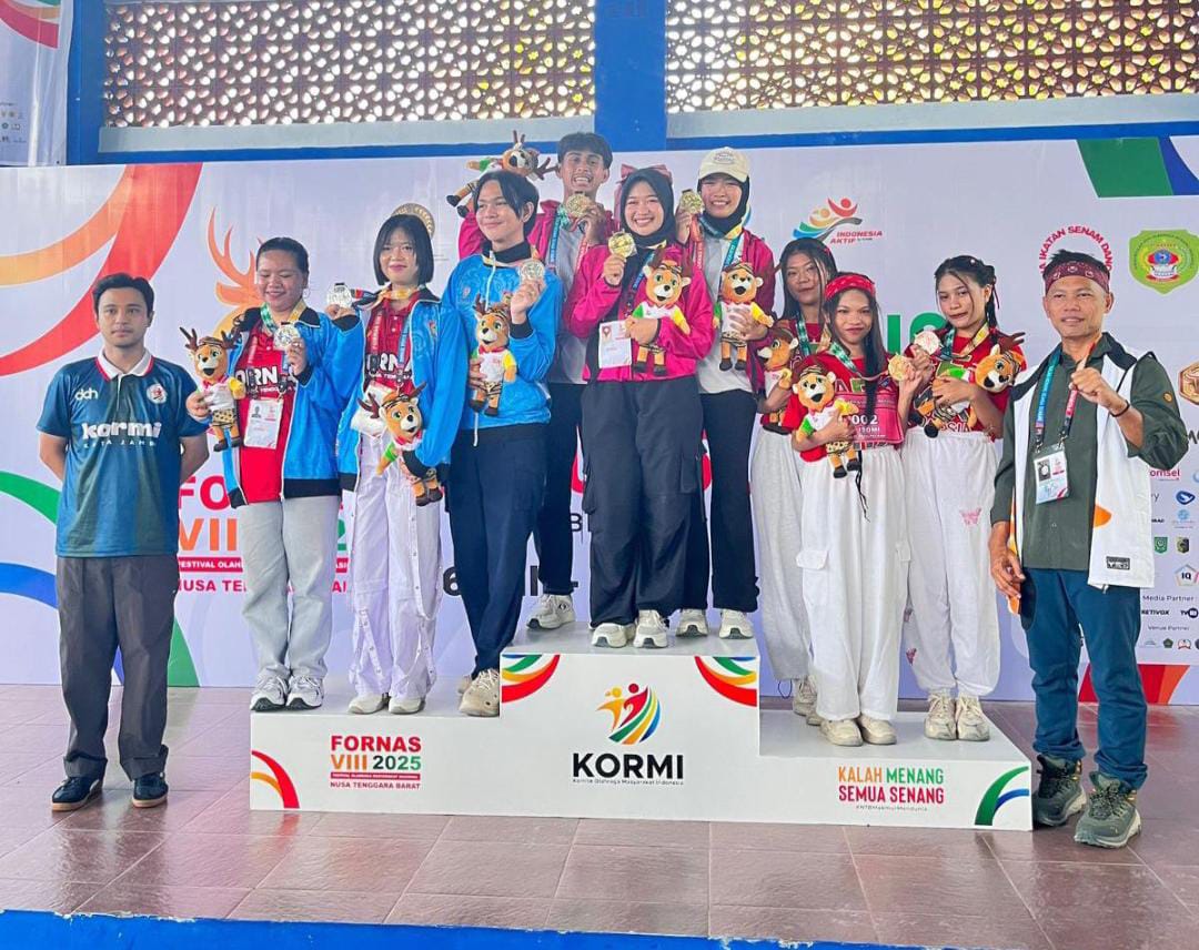 Dari Gelaran Fornas, Pegiat Olahraga Kota Jambi disambangi Diza Hazra Aljosha