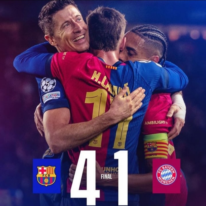 Raphinha Hattrick Antar Barcelona Taklukkan Bayern Munich 4-1 di Liga Champions