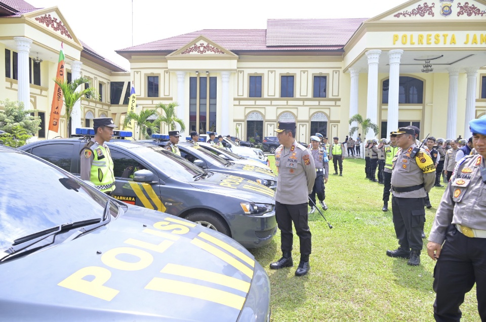 Cek Kesiapan Pengamanan Pilkada Serentak 2024 di Polresta Jambi, Ini Pesan Kapolda Jambi