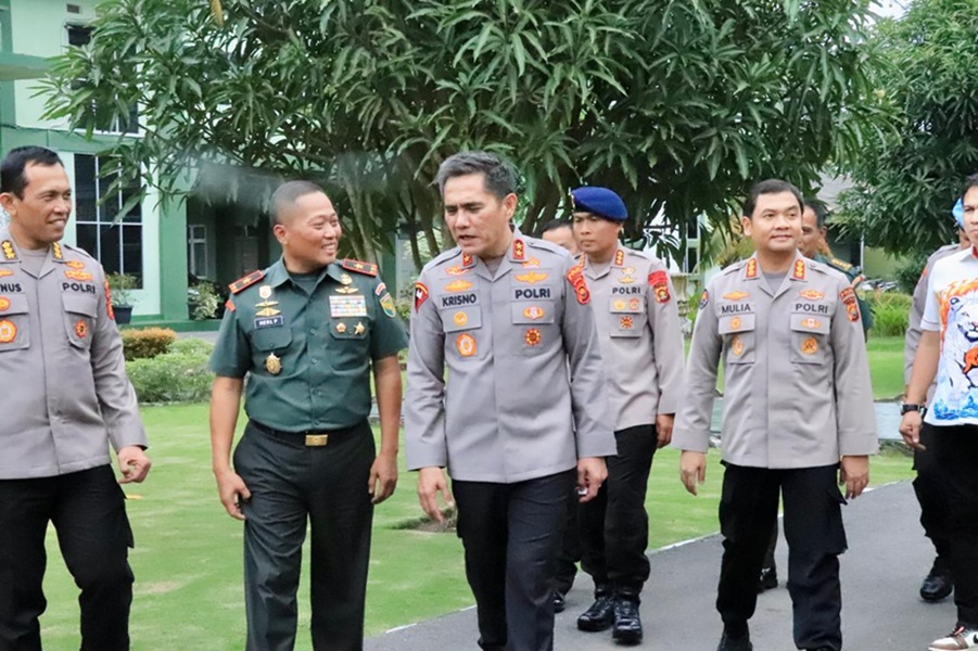 Danrem 042/Gapu dan Kapolda Jambi Kompak Perkuat Soliditas Demi Menjaga Keamanan Wilayah