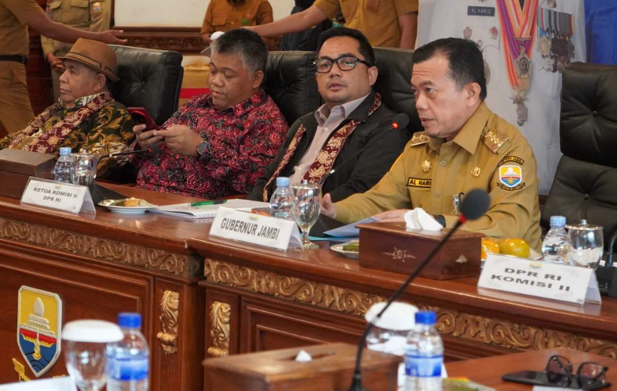 Gubernur Al Haris Sambut Komisi II DPR RI, Bahas PNBP Pertanahan dan Reforma Agraria di Jambi