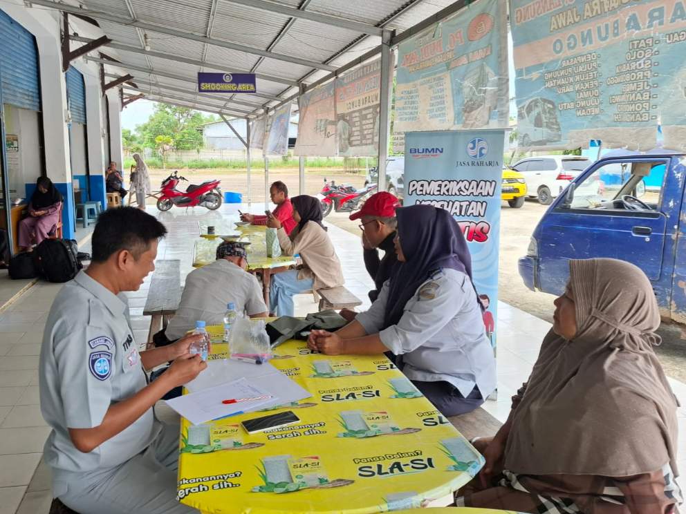 Jasa Raharja Muara Bungo Gelar Pemeriksaan Kesehatan Gratis