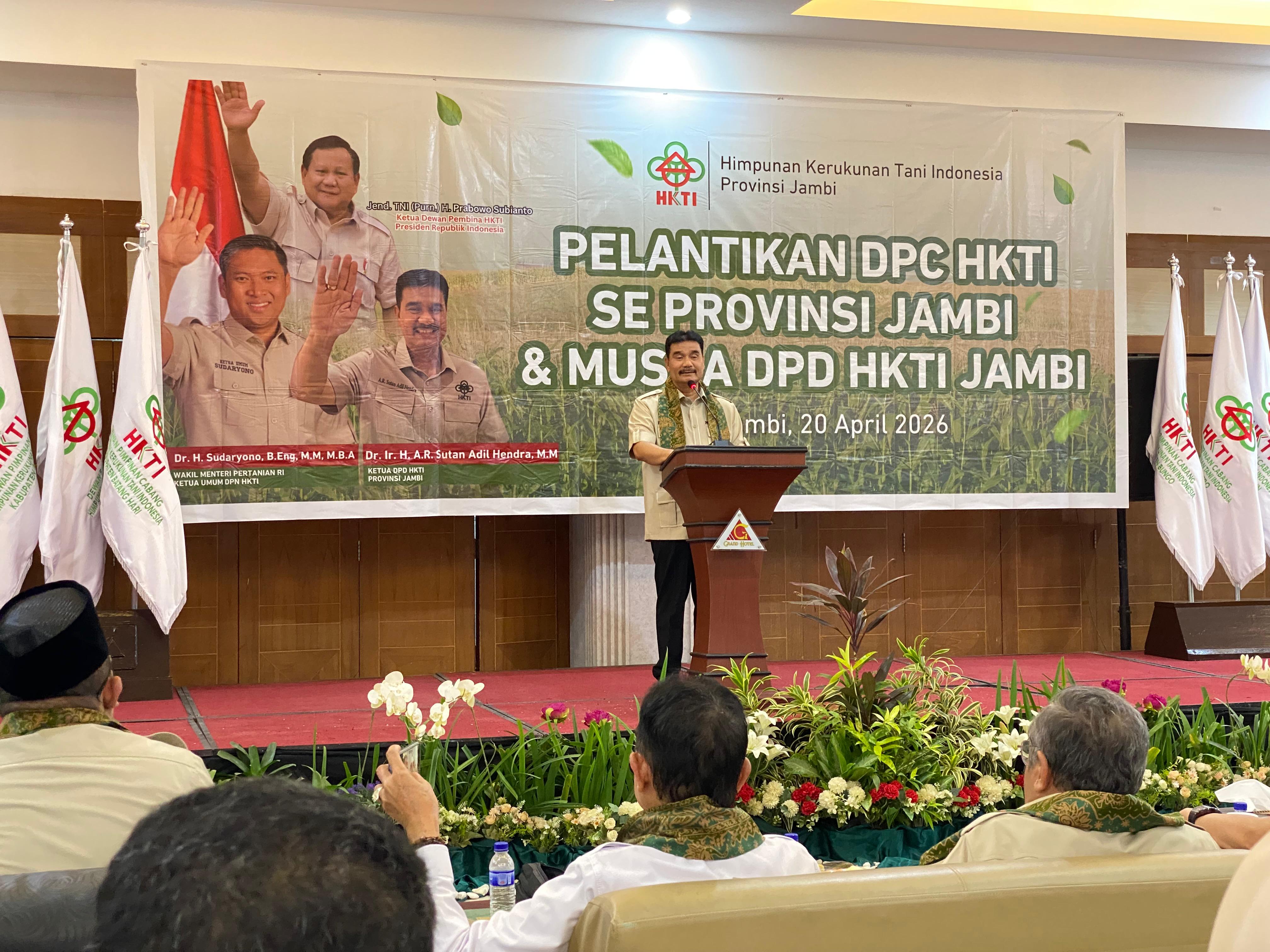    Gerakan Tani Makmur HKTI Jambi, Menuju Kedaulatan Pangan dan Energi Menuju Indonesia Emas 2045     