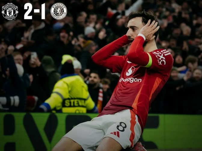 Dramatis! Bruno Fernandes Cetak Gol Kemenangan, Manchester United Menang 2-1 atas Rangers di Liga Europa!