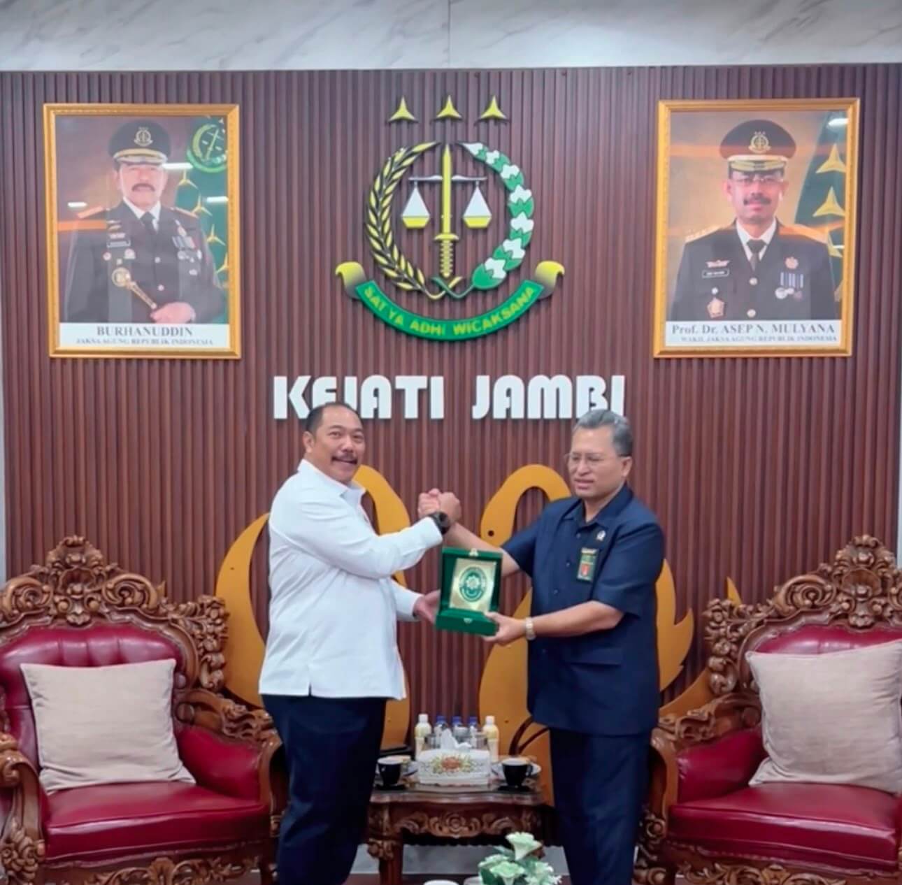 Kajati Jambi dan Ketua Pengadilan Tinggi Jambi Berkomitmen Perkuat Sinergitas Penegakan Hukum