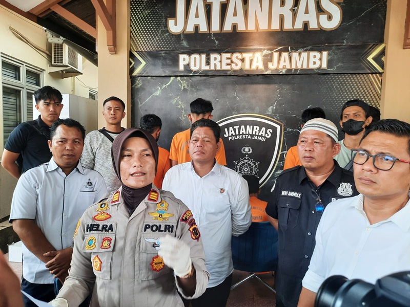 Polisi Amankan 5 Pelajar di Kota Jambi, Gegara Mau Tawuran dan Tabrak Warga