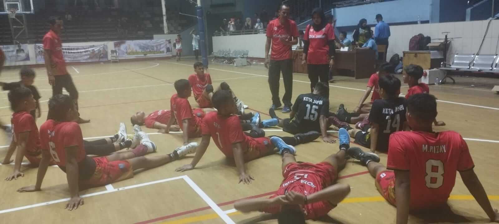 Asa Medali Emas Pupus, Voli Putra Kota Jambi Gagal Tembus Final