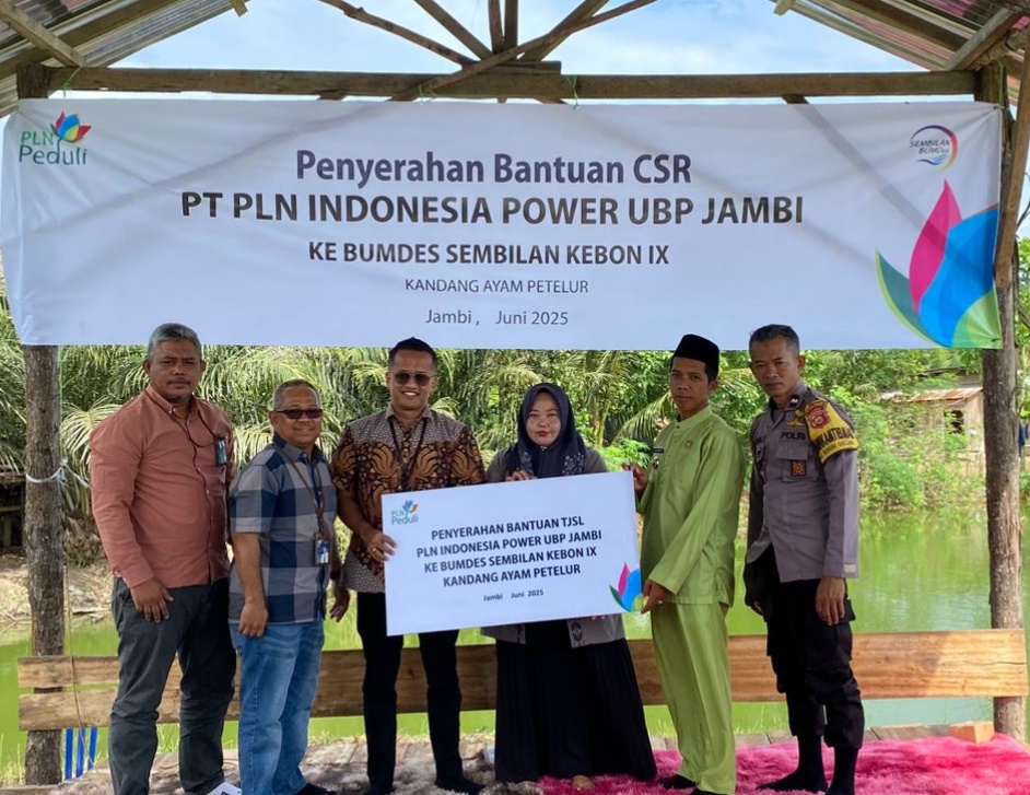 Mandirikan Ekonomi Desa, PLN IP UBP Jambi salurkan CSR ke BUMDES Kebon IX Muaro Jambi