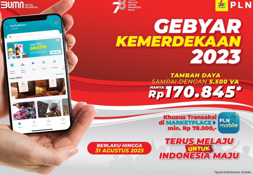 Promo Nyalakan Kemerdekaan, PLN Beri Diskon Spesial Tambah Daya Hanya Rp170.845